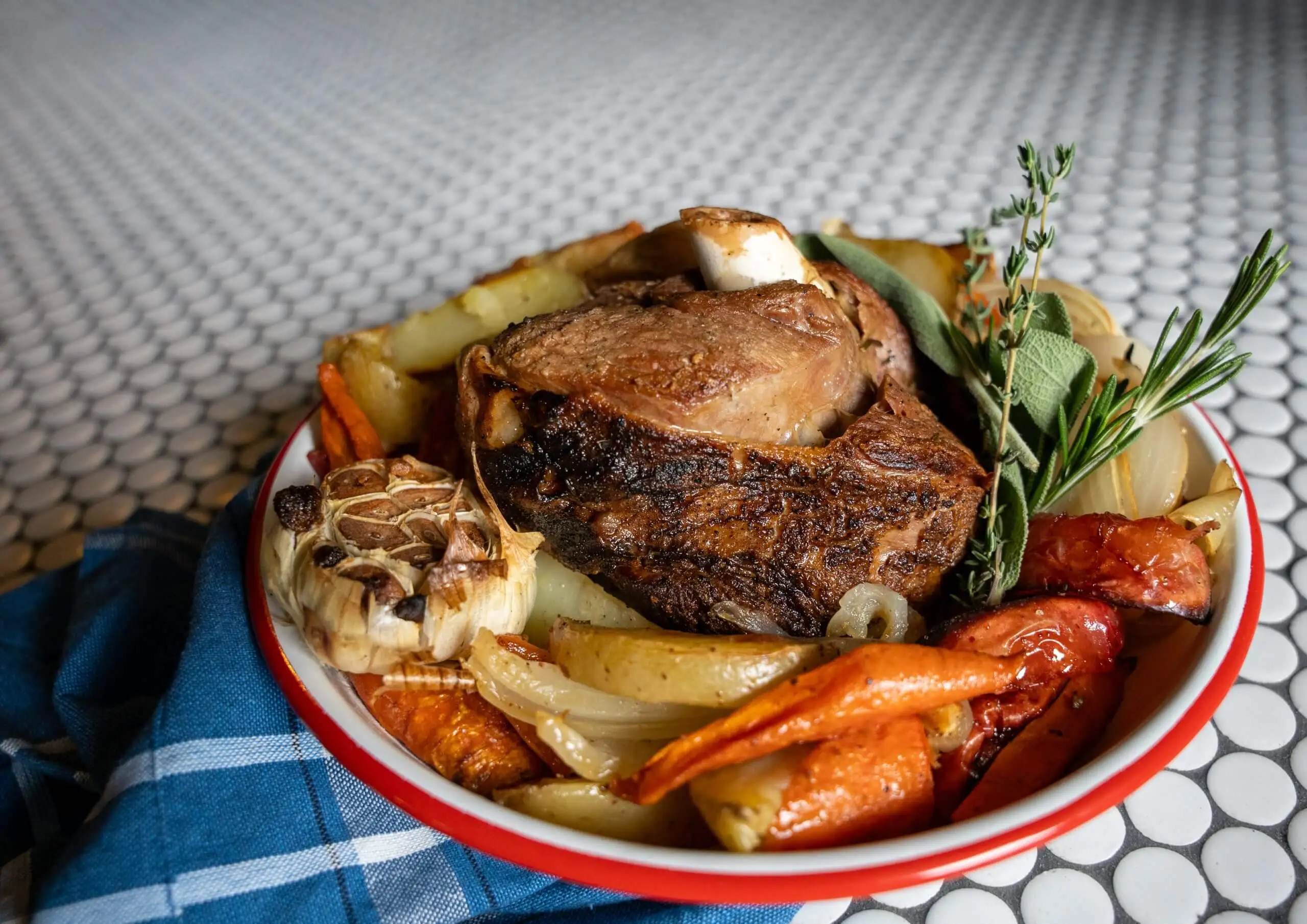 Apple Cider Braised Lamb Shank